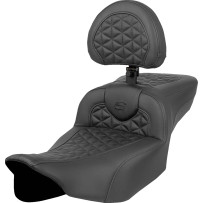 Extended Reach RoadSofa™ Tri Gripper Seat — Extended reach +1.5 in, Driver 17.5" x 14", Overall 30.5", Black