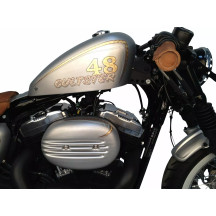 Air Filter Cover "FIN" — Black, HD-SPO007