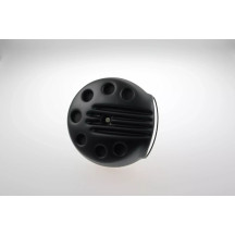 Air Filter Cover "Slotted" — Black, ABS Polymer
