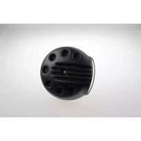 Air Filter Cover "Slotted" — Black, ABS Polymer