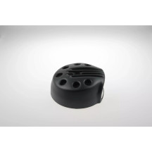 Air Filter Cover "Slotted" — Black, ABS Polymer