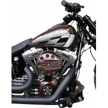 Air Filter Cover "Slotted" — Black, ABS Polymer