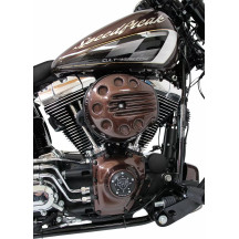 Air Filter Cover "Slotted" — Black, ABS Polymer