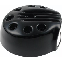 Air Filter Cover "Slotted" — Black, ABS Polymer