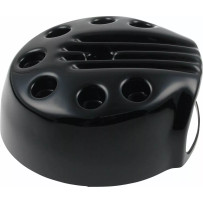 Air Filter Cover "Slotted" — Black, ABS Polymer