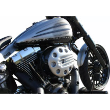 Air Filter Cover "Slotted" — Black, ABS Polymer