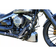 Air Filter Cover "Slotted" — Black, ABS Polymer