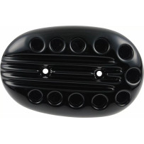 Air Filter Cover "Slotted" — Black