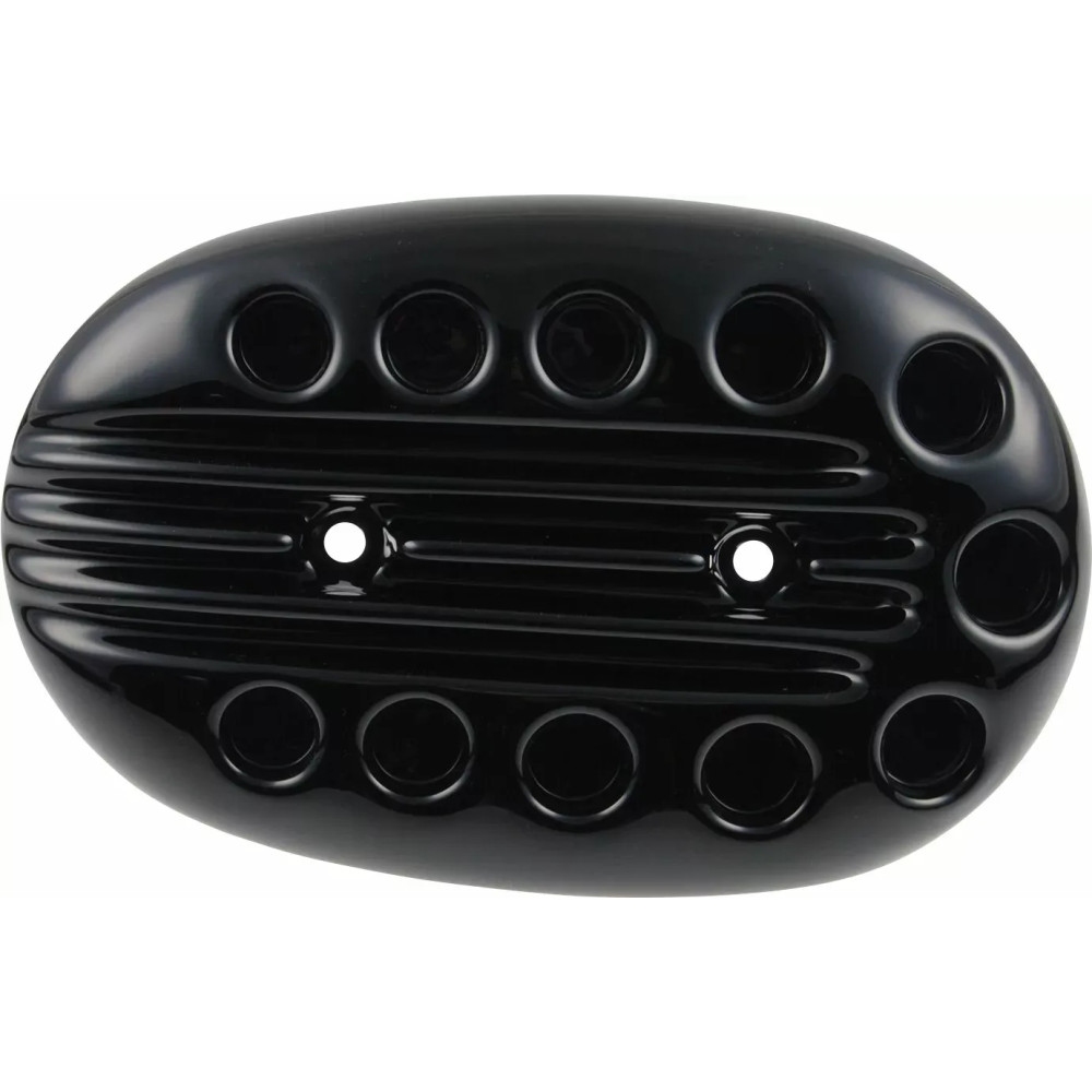 Air Filter Cover "Slotted" — Black
