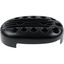 Air Filter Cover "Slotted" — Black