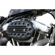 Air Filter Cover "Slotted" — Black