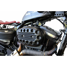 Air Filter Cover "Slotted" — Black