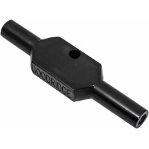 Brake Line Tee — -3 hose size, Black