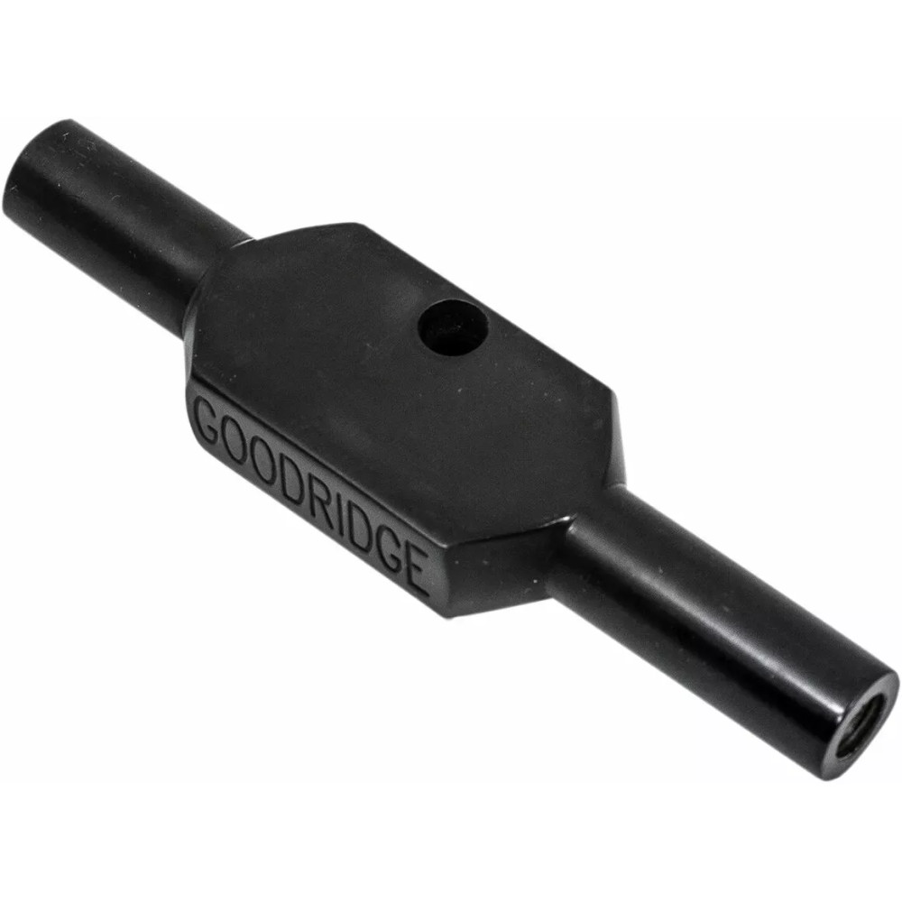 Brake Line Tee — -3 hose size, Black