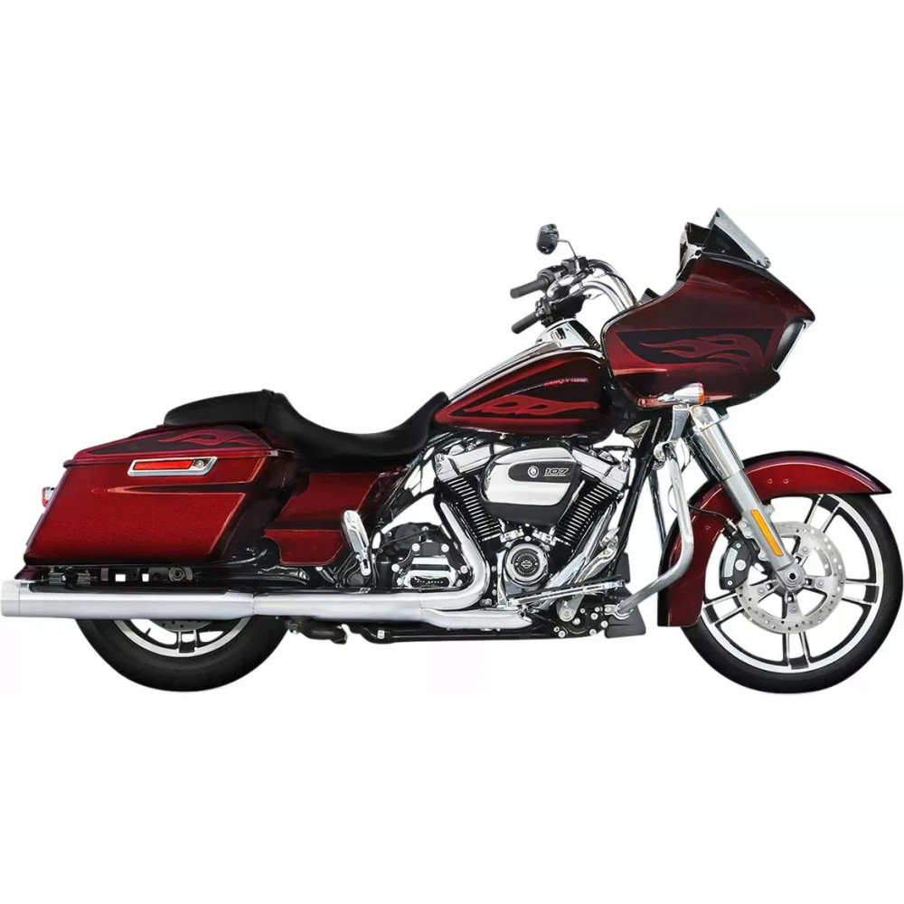 Silenciadores Slip-On dobles de 4" para Touring — diámetro exterior 4", cromado