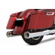 Silenciadores Slip-On Duales de 4,5" para Touring — diámetro exterior 4,5", certificado Euro 4, par