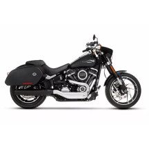 Silenciador Slip-On de 4" para Softail Sport Glide — diámetro exterior 4", Negro