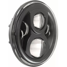 18 cm (7'') 8700 EVO 2 Dual Burn Headlight — 12V, 24V, P43t (H4), P45t (H4), Black