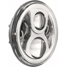 18 cm (7") 8700 EVO 2 Dual Burn Headlight — 7" diameter, P43t/P45t (H4), 12 V, 24 V