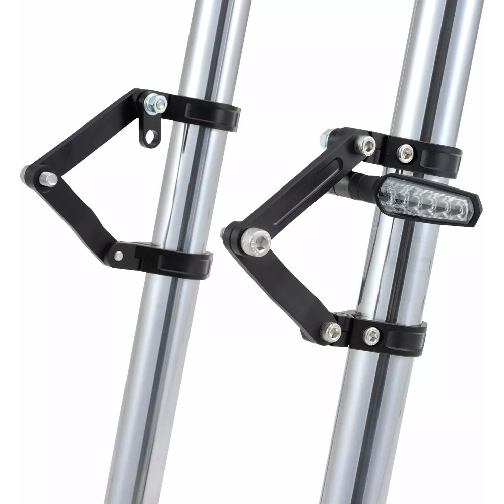 Headlight Bracket Set — 35 mm (1-3/8"), fork mount, black