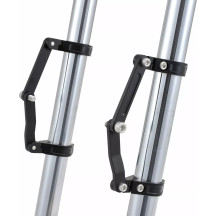 Headlight Bracket Set — 35 mm (1-3/8"), fork mount, black