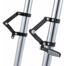 Headlight Bracket Set — 35 mm (1-3/8"), fork mount, black