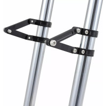 Headlight Bracket Set — 35 mm (1-3/8"), fork mount, black