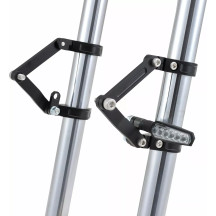 Headlight Bracket Set — 35 mm (1-3/8"), fork mount, black