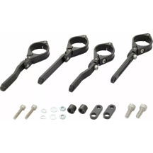 Headlight Bracket Set — 35 mm (1-3/8"), fork mount, black