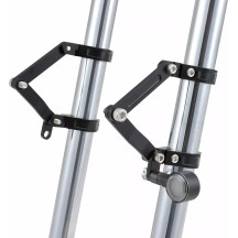 Headlight Bracket Set — 35 mm (1-3/8"), fork mount, black