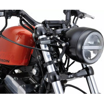 Headlight Bracket Set — 39 mm clamp, fork mount, black