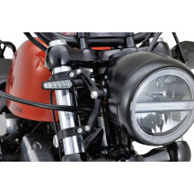 Juego de soportes para faro — Abrazadera 39 mm, montaje en horquilla, negro