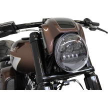 Headlight Kit — Night Rod Style, black, lowers 30 mm