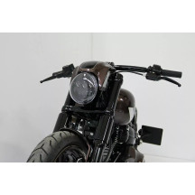 Headlight Kit — Night Rod Style, black, lowers 30 mm