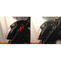 Headlight Lowering Kit — Steel, Black