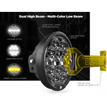 D14 Destroyer LED Headlight Upgrade Kit for Harley-Davidson Road Glide — 171 mm, 9-32 VDC, 16 A, 210 W, Black