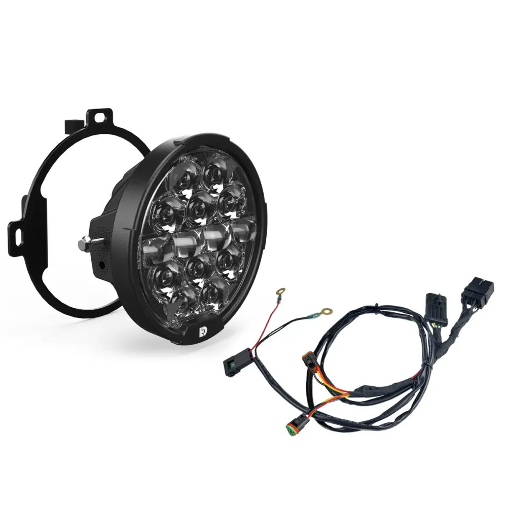 D14 Destroyer LED Headlight Upgrade Kit for Harley-Davidson Street Glide — 171 mm (6-3/4"), 9–32 V, 8 A, Black