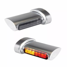 Winglets LED Turn Signals — Rear, Chrome