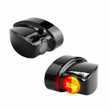 NANO Winglet 3 in 1 Turn light — Ultra-Mini, 12V, Black, Strut mount
