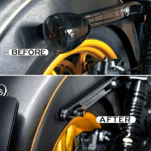 NANO Winglet 3-in-1 Turn Light — 12 V, strut mount for Harley-Davidson