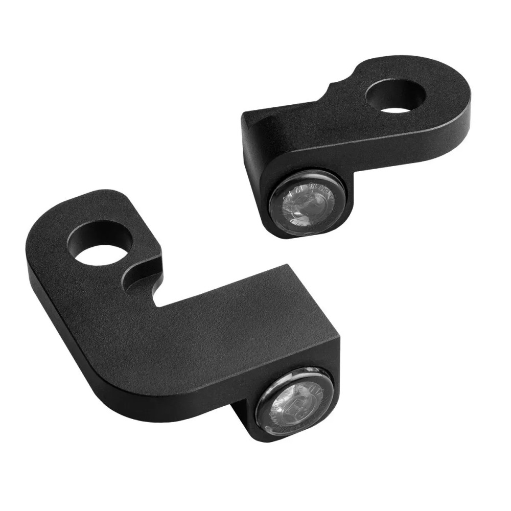 NANO Series Handlebar Turn Signals — 12V, pair, front left & right, black