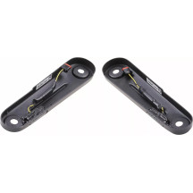 Turn Signal — CULT WERK Old School, HD-TOU024, Black, pair