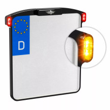 Soporte de matrícula Micro — 12 V, negro