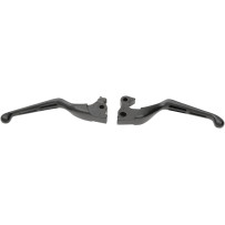 Slotted Wide Blade Lever Set — Brake and Clutch, Pair, Black Matte