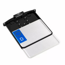 License Plate Holder Nano — 12 V, Black, Type A (DE)