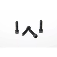 Fork Triple Clamp Screws — Black, Front, Kit