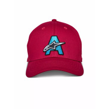 Elemental Curved Bill Hat — Red, S/M