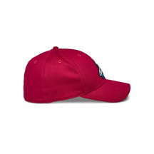 Elemental Curved Bill Hat — L/XL, Red, Blue