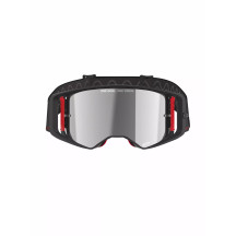 Supertech Corp Goggle — One Size, Black/Red, Mirrored silver lens, Roll-Off compatible