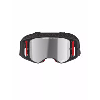 Supertech Corp Goggle — One Size, Black/Red, Mirrored silver lens, Roll-Off compatible